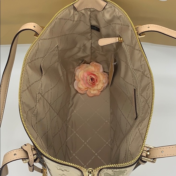MICHAEL KORS CIARA LG TZ TOTE PALE GOLD 35H9GC6T3Z - Picture 9 of 16
